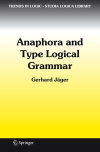 Produktbild: Anaphora and Type Logical Grammar