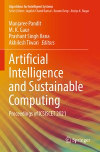Produktbild: Artificial Intelligence and Sustainable Computing