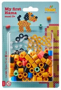 Produktbild: Hama 8984 - My first Hama, B&uuml;gelperlen Maxi 3+, Motiv Hund, 100 St&uuml;ck