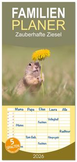 Produktbild: Familienplaner 2026 - Zauberhafte Ziesel mit 5 Spalten (Wandkalender, 21 x 45 cm) CALVENDO