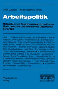 Produktbild: Arbeitspolitik