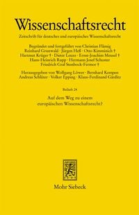 Produktbild: Auf dem Weg zu einem europ&auml;ischen Wissenschaftsrecht?