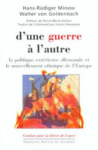 Produktbild: D une guerre a l autre