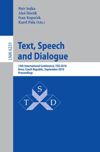 Produktbild: Text, Speech and Dialogue