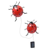 Produktbild: LED Solarleuchte Marienk&auml;fer, 2er Set, dekorative Gartenbeleuchtung