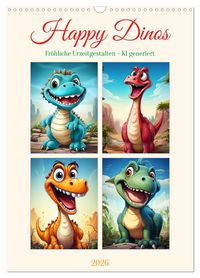 Produktbild: Happy Dinos (Wandkalender 2026 DIN A3 hoch), CALVENDO Monatskalender