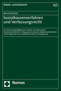 Produktbild: Sozialkassenverfahren und Verfassungsrecht