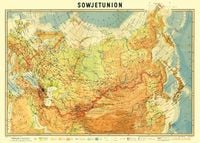 Produktbild: Historische Karte: SOWJETUNION 1951 (gerollt)