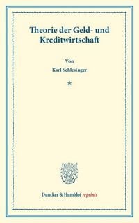 Produktbild: Theorie der Geld- und Kreditwirtschaft.