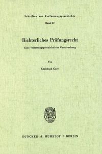 Produktbild: Richterliches Pr&uuml;fungsrecht.