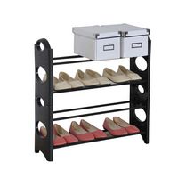 Produktbild: HTI-Living Schuhregal mit 4 Ablagefl&auml;chen Lena Schwarz Schuhregal mit 4 Ablagefl&auml;chen Lena Schwarz
