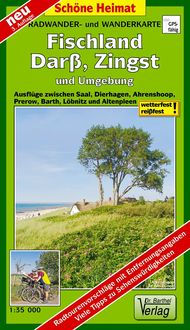 Produktbild: Radwander- und Wanderkarte Fischland, Dar&szlig;, Zingst und Umgebung