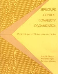 Produktbild: Structure, Context, Complexity, Organization: Physical Aspects of Information and Value