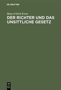 Produktbild: Der Richter und das unsittliche Gesetz