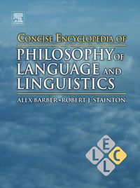 Produktbild: Concise Encyclopedia of Philosophy of Language and Linguistics