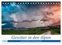 Produktbild: Gewitter in den Alpen (Tischkalender 2026 DIN A5 quer), CALVENDO Monatskalender