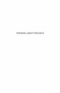 Produktbild: Thinking about strategy - a tribute to s