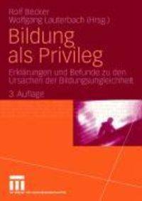 Produktbild: Bildung als Privileg