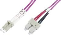 Produktbild: Digitus DK-2532-05-4 Glasfaser LWL Anschlusskabel 5.00 m Violett [1x LC-Stecker - 1x SC-Stecker] 50/125 &micro; Multimode OM4