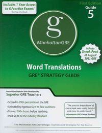 Produktbild: Word Translations GRE Strategy Guide
