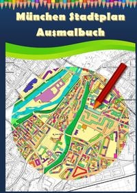Produktbild: M&uuml;nchen Stadtplan Ausmalbuch