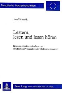 Produktbild: Lestern, lesen und lesen h&ouml;ren
