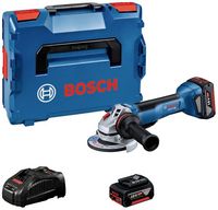Produktbild: Bosch Professional GWS 18V-10 P 06019J4101 Akku-Winkelschleifer 125 mm inkl. 2. Akku, inkl. Ladeger&auml;t, inkl. Koffer 18 V 5 Ah