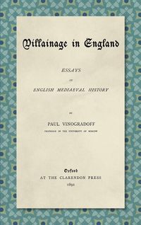 Produktbild: Villainage in England (1892)