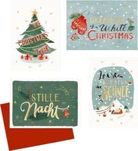 Produktbild: Mini-Adventskalender-Sortiment - Weihnachtliches Handlettering