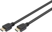 Produktbild: Digitus HDMI Anschlusskabel HDMI-A Stecker, HDMI-A Stecker 5.00 m Schwarz AK-330124-050-S 8K UHD, vergoldete Steckkontakte, Geflechtschirm