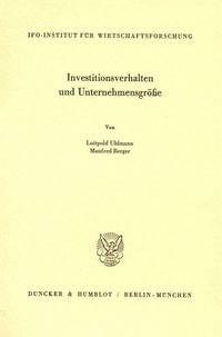 Produktbild: Investitionsverhalten und Unternehmensgr&ouml;&szlig;e.
