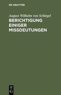 Produktbild: Berichtigung einiger Mi&szlig;deutungen