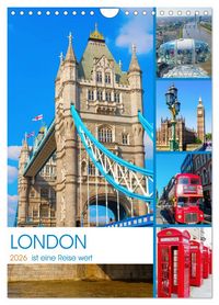 Produktbild: London ist eine Reise wert (Wandkalender 2026 DIN A4 hoch), CALVENDO Monatskalender