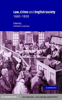 Produktbild: Law, Crime and English Society, 1660-1830