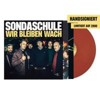 Produktbild: Wir bleiben wach/Ltd. signed Brick Red Vinyl)