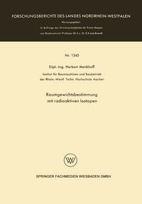 Produktbild: Raumgewichtsbestimmung mit radioaktiven Isotopen