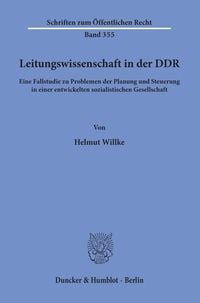 Produktbild: Leitungswissenschaft in der DDR.