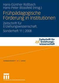 Produktbild: Fr&uuml;hp&auml;dagogische F&ouml;rderung in Institutionen