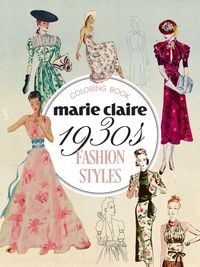 Produktbild: Marie Claire 1930s Fashion Styles Coloring Book