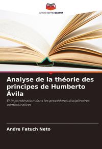 Produktbild: Analyse de la th&eacute;orie des principes de Humberto &Aacute;vila