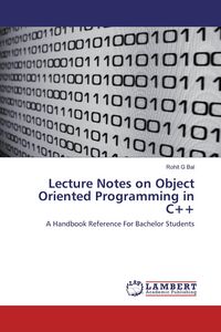 Produktbild: Lecture Notes on Object Oriented Programming in C++