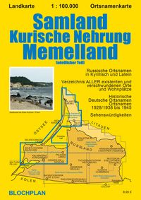 Produktbild: Landkarte Samland/Kurische Nehrung/Memelland