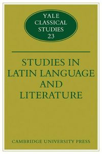 Produktbild: Studies in Latin Language and Literature