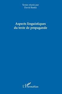 Produktbild: Aspects linguistiques du texte de propagande