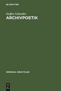 Produktbild: Archivpoetik