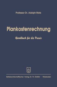 Produktbild: Plankostenrechnung