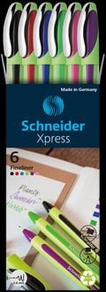 Produktbild: Schneider Fineliner Xpress 08 Etui, 6er Set