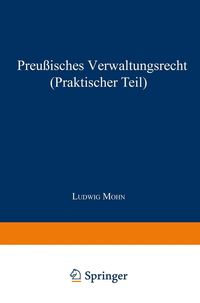 Produktbild: Preu&szlig;isches Verwaltungsrecht (Praktischer Teil)