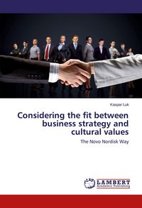 Produktbild: Considering the fit between business strategy and cultural values