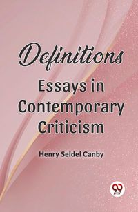 Produktbild: Definitions Essays In Contemporary Criticism
